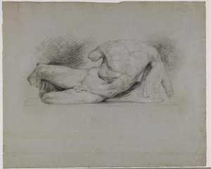 The Ilissus, From The Parthenon West Pediment — Thomas Cole