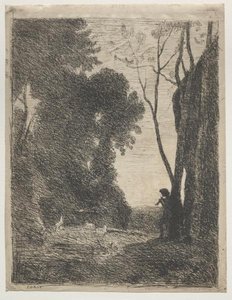 The Little Shepherd — Jean-baptiste-camille Corot