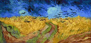 Campo de trigo con cuervos