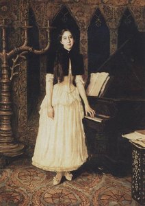 Portrait Of Helena Adrianovny Prahovo — Victor Vasnetsov