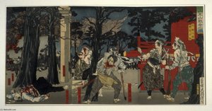 Battle Of Sanno Shrine — Tsukioka Yoshitoshi