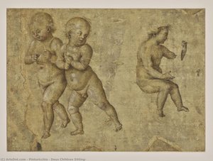 Dos Niños Sentados — Pinturicchio
