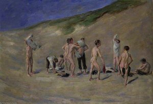 After Bathing — Max Liebermann