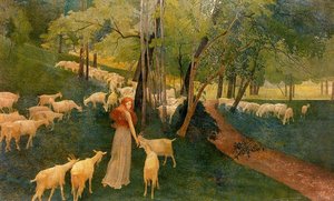 The Caprices. Wing Chairs And Goats. Undergrowth — Ernest Biéler