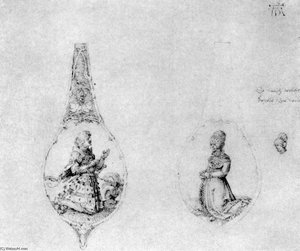 Ornaments For Two Spoons Stalks — Albrecht Dürer