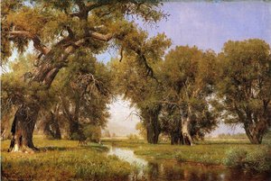 On The Cache La Poudre River, Colorado — Thomas Worthington Whittredge, Hudson River School