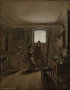 The Painter Gerhard Von Kügelgen In His Studio — Georg Friedrich Kersting