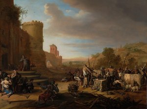 Saints Paul And Barnabas At Lystra (sacrifice At Lystra) — Бартоломеус Бринберг