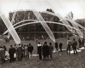 Manned Helium Sculpture, From Citything Sky Ballet — Otto Piene