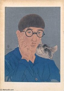 Self Portrait With A Cat — Léonard Tsuguharu Foujita