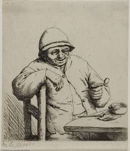 The Laughing Smoker — Adriaen Van Ostade