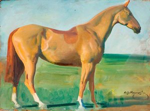 Study Of A Hunter - — Sir Alfred James Munnings