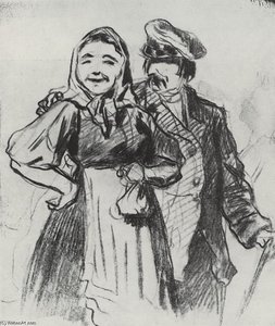 Fedot And Arina — Vasily Grigoryevich Perov