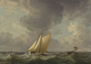 A Cutter In A Strong Breeze — Charles Brooking