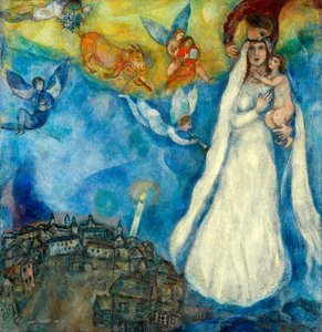 Madonna Der Dorfgemeinde — Marc Chagall