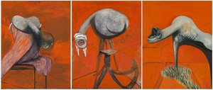 Three Studies for Figures at the Base of a Crucifixion