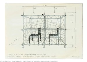Draft Project For Repressive Architecture (perspective) — Horacio Zabala