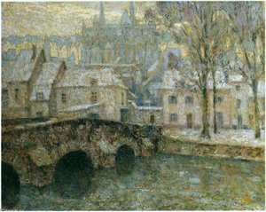 Snow At Chartres — Henri Le Sidaner