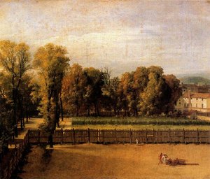 Vista Del Jardín Del Palacio De Luxemburgo — Jacques-louis David, Neoclassical Painting