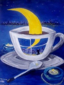 Moon in the cup