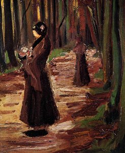 Two Women In The Woods — Vincent Willem Van Gogh, Realism
