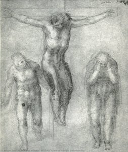 Study For "christ On The Cross With Mourners" — Michelangelo Morlaiter