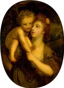 Nymph With Infant Bacchus (after Joshua Reynolds) — John Graham Gilbert