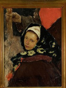 Ruthenian Woman – Head Of A Peasant Woman — Teodor Axentowicz