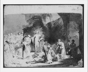 Christ Healing The Sick, After Rembrandt — Thomas Sully
