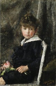 Seated Boy — Antonio Mancini
