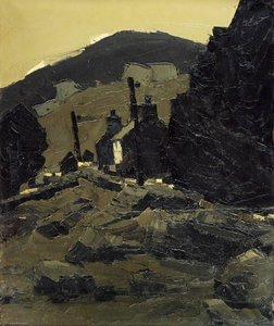 Cottages, North Wales — John Kyffin Williams