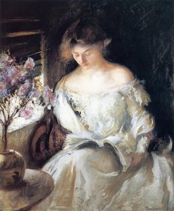 Girl Reading (by A Window) — Edmund Charles Tarbell
