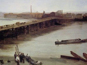 Old Battersea Bridge — James Abbott Mcneill Whistler, Impressionistic Aesthetic