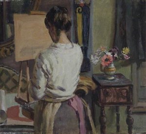 Lady At An Easel — Duncan Grant