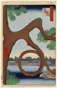 89. Moon Pine In Ueno — Ando Hiroshige