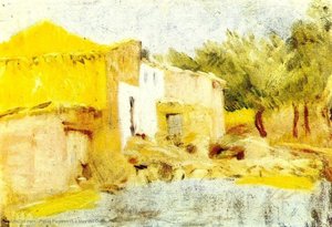 Le Mas Del Quiquet — Pablo Picasso, Cubist Landscape