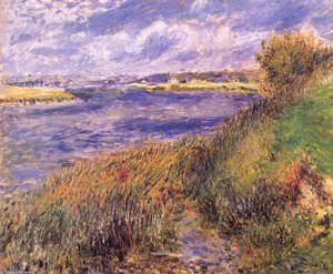 Ufer Der Seine Bei Champrosay — Pierre-auguste Renoir, Impressionism