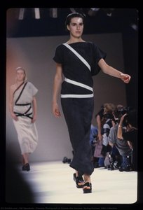 Runway Photograph Of Comme Des Garçons, Spring/summer 1984 Collection — Rei Kawakubo