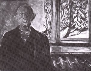 Cerca De La Ventana, Autorretrato — Edvard Munch, Expresionismo