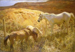 Gravel Pit In Suffolk — Sir Alfred James Munnings