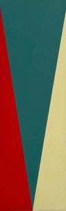 Blue Curve, Yellow Circle (polyptych, Panel 3 Of 6) — Susan Allen