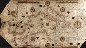 Nautical Chart Of The Western And Central Mediterranean — Bartolomeo Oliva
