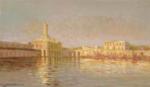 The Port Of Algiers — Ernst Carl Eugen Koerner