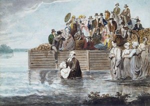 A Philadelphia Anabaptist Immersion During A Storm — Pavel Petrovich Svinin