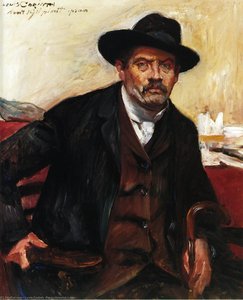 Autorretrato Con Sombrero Negro — Lovis Corinth, Impresionismo Y Expresionismo