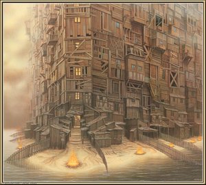 New Age Manhattan — Jacek Yerka
