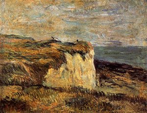 Cliff Near Dieppe — Eugène Henri Paul Gauguin