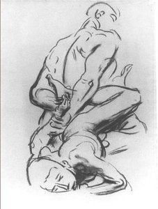 Study For A Devil And Victim In Judgement — John Singer Sargent, Realism