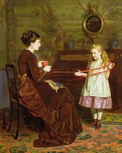 Mother's Little Helper — George Goodwin Kilburne