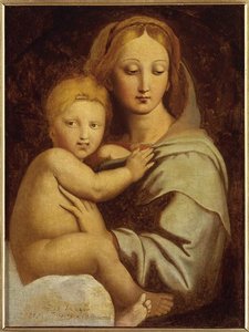 Virgin And Child With Candelabra — Jean-auguste-dominique Ingres